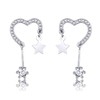 TALONIA Women's Earrings, Hypoallergenic, S925 Silver, Platinum Plated, Second Earrings,