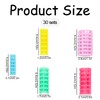 Bojueshaw 30pcs Self Grip Hair Rollers,5 Sizes Plastic Hair Rollers,No