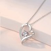 Collar Corazon Amor Eterno Regalo Pareja Aniversario Plata