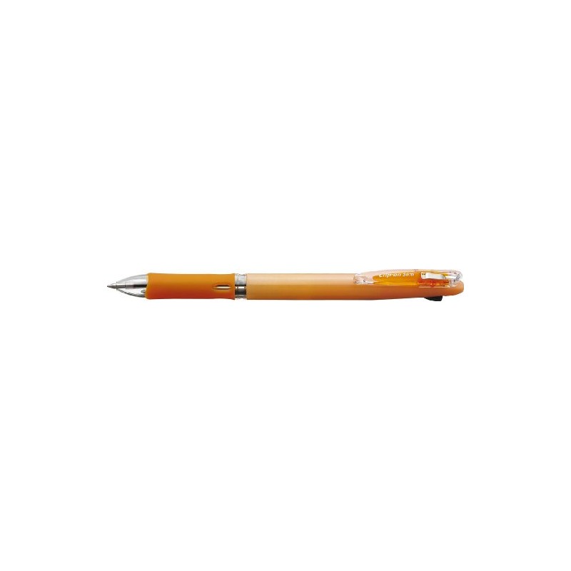 Zebra Clip-On Slim 2C Ball Point Pen, Pastel Orange (B2A5-WOR)