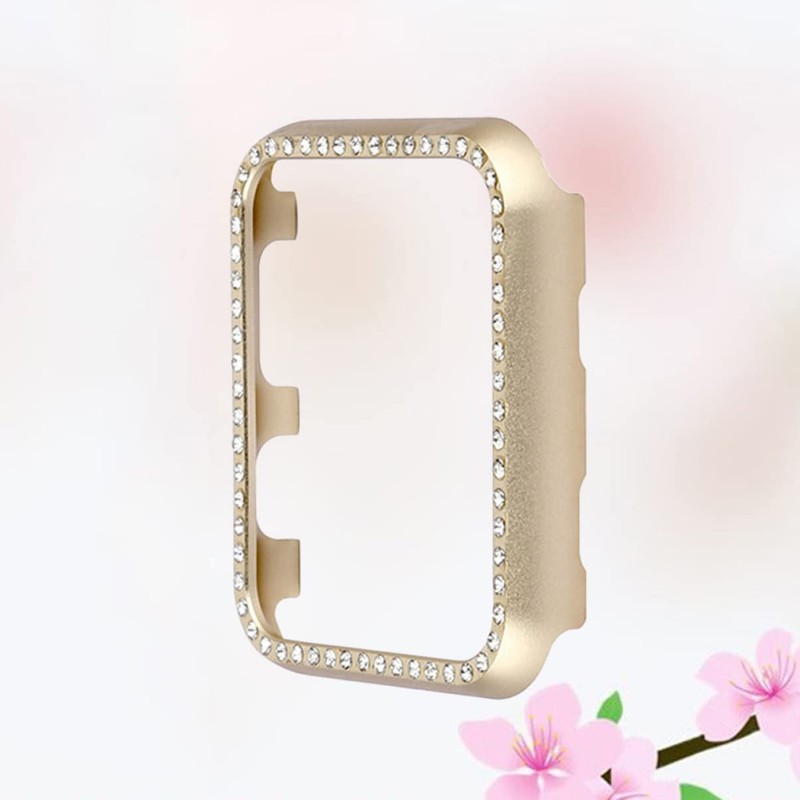 Gatuida 3pcs Square Diamond Aluminium Alloy Protective Case for Watch