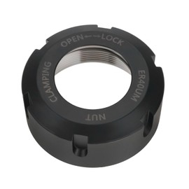 Create idea 1Pc Collet Clamping Nut Ball M50x1.5 Bearing Collet Nut ER40 ER40UM CNC for Tool Rack Bracket Collet Chuck 63x25.5mm Black