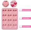 Copzievkae 2 Pack Conversation Heart Molds, Silicone Heart Molds, 12