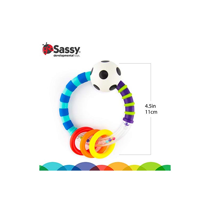 Sassy Ring Rattle | Developmental Baby Toy for Early Learning
