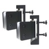 20mm U Bracket Style Black Toilet Cubicle Door Pivot Hinges