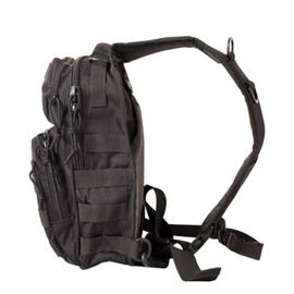Army Military Day Pack Combat Bag Over Shoulder Travel Rucksack Bergen Molle New Black
