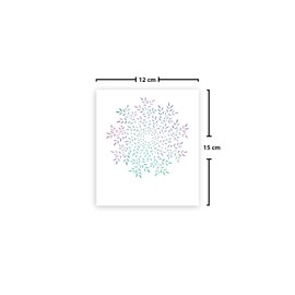 Le Jardin du Lin Bedruckte Baumwoll Taschen mit Kordelzug, Einkaufstasche, Beutel, Stoffsack, Stofftasche, Gemüsesack, Wiederverwendbare, Umweltfreundlich, Mehrzweck, Faltbar, Größe: 12x15 Cm