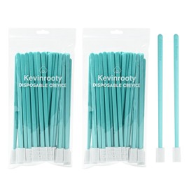 Kevinrooty 100PCS Disposable Crevice Cleaning Brush Tool kit, Disposable Toilet Brush, Disposable Toilet seat Cleaner Tool (Blue)