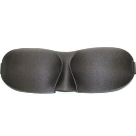 RocketBus 3D Black Blindfold Night Sleeping Aid Nose Pad Eye Sleep Mask for Men & Women