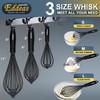 Eddeas Whisk,Silicone Whisks for Cooking non Scratch Protect your ceramics