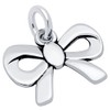 CloseoutWarehouse Sterling Silver Ribbon Bow Charm