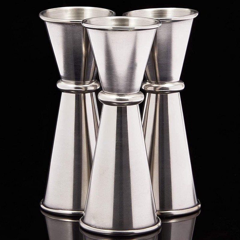 ANCLLO 1oz / 2oz Double End Measuring Cup Stainless Steel