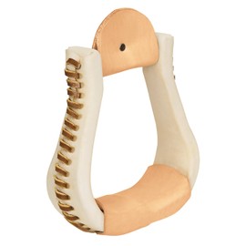 Weaver Leather Rawhide Leather Covered Stirrups