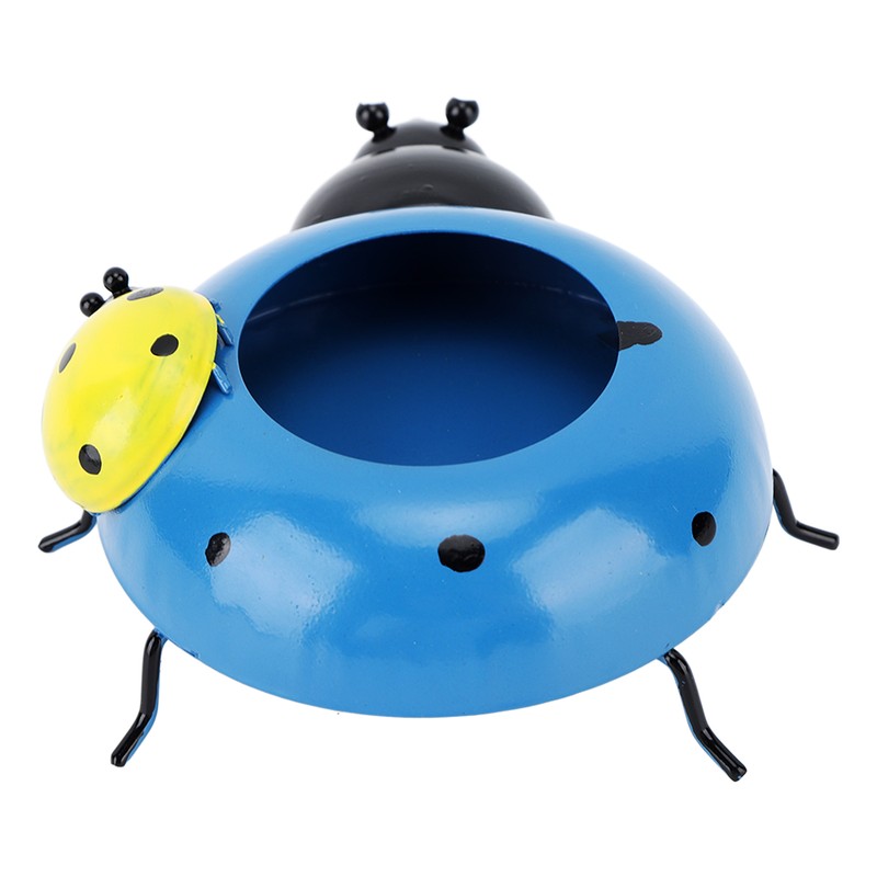 5.4cm Diameter Flower Pot Decor Ladybug Shaped Smoothing Surfaces Iron