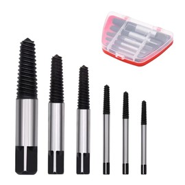YINKE Reverse Tap Tap Dice Set Extractor, Screw Removal Samcos, Screw Extractor, Dedicated Tool for Repairing Broken Bolts (Set of 6)