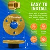 Brass Boat Drain Plug Kit Boat Plug Kit 1/2" for