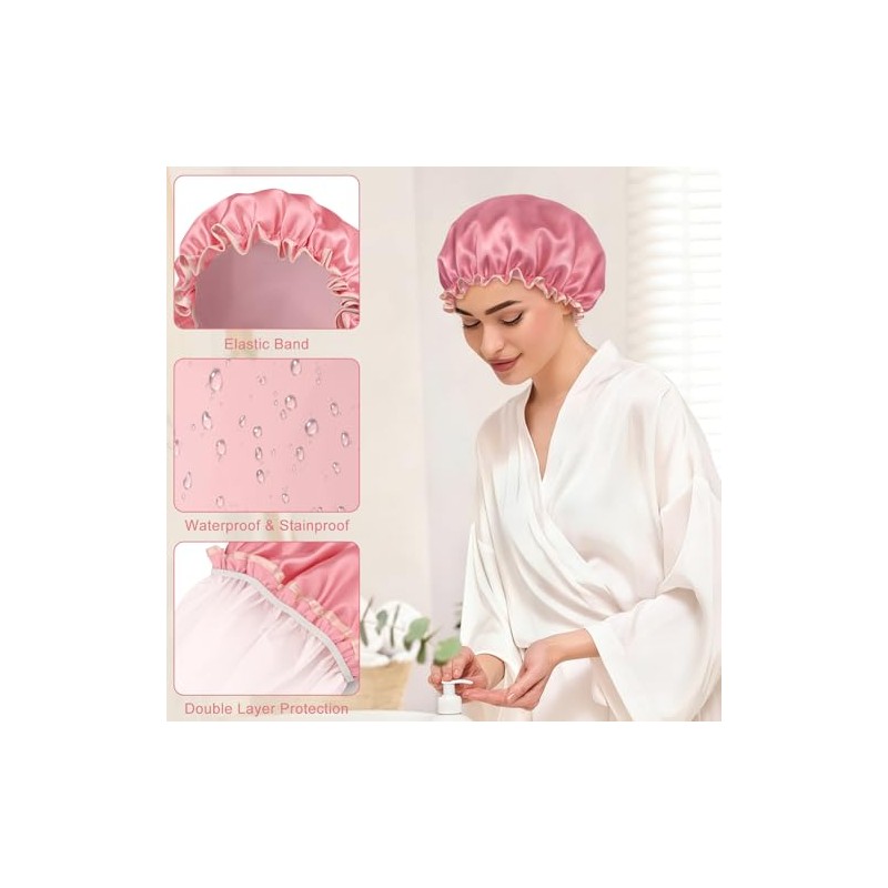 IEOVIEE Gorrito para bañarte de Mujer, Gorro de Baño Impermeable