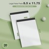 White Legal Pad 8.5 x 11 College Ruled Note Pads,