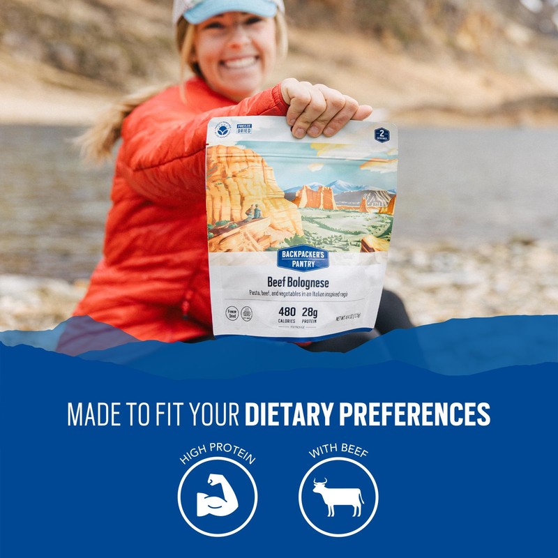 Backpacker's Pantry Beef Bolognese | Freeze Dried Backpacking & Camping