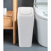 Buyitt Plastic Swing Bin Trash Bin, Waste Bin with Lid,