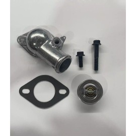NYRM chevy thermostat Water Neck Housing + Bolts + 180 DEG. BBC 396-454 Zinc Finish