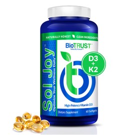 BioTrust Sol Joy, High-Potency Vitamin D3 K2 – High Potency (50 mcg)
