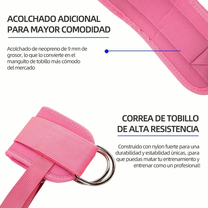 Grilletes Gym Mujer Muñequeras Gym Pesas Para Tobillos 2pz
