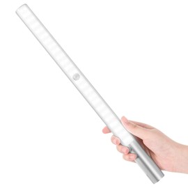 Alivation 48 LED Closet Light Motion Activated, T401 Led Under Cabinet Lighting Battery Operated Light, Rechargeable Large 4500 mah Battery Powered, Under Counter Lights for Kitchen, Stick on for Wall