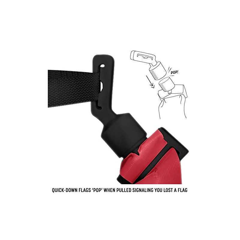 CHAMPRO Quick-Down Pop Football Flag Belt