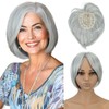 PHOCAS Short Hair Topper for Women with Thinning Hair Fluffy