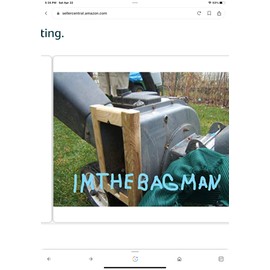 Wood Chipper Shredder Collection Bag 24x61 Black