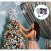Homewit Christmas Tree Topper Projector Light Star Tree Topper for