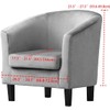 TIANSHU Sofa Cover, 1 Seat, Armrest, One-Piece Chair Cover, Solid,