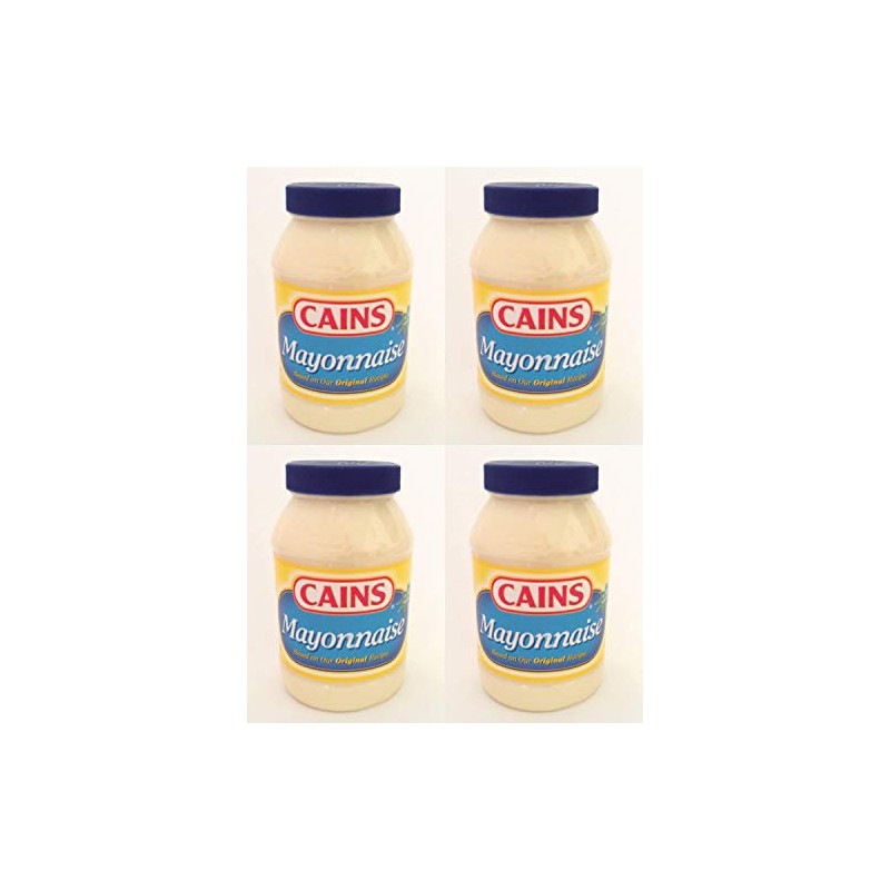 Cains Mayonnaise All Natural, 30 Fluid Ounce Pack of 4