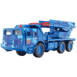 1:55 Mini Military Missile Car RC Vehicle Model Educational Children Toy (Blue)