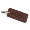 STREIFHOLZ Wooden Keyring with Engraved Logo, Walnut Oak and Cherry