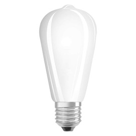 OSRAM Filament LED Bulb with E27 Socket, Warm White (2700 K), Edison Shape, 4 W, Replacement for 40 W Bulb, Matte, LED Retrofit Classic ST