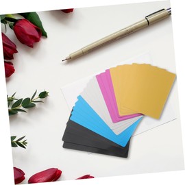 CAXUSD 25pcs DIY Blank Business Cards Smooth Engraved Name Cards for Patterns and Personalization