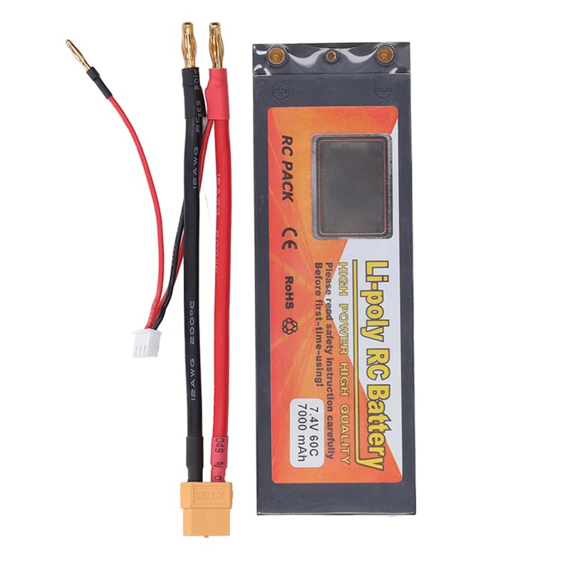 Li Poly RC Battery 2S 60C 7000mAh 7.4V Li Poly