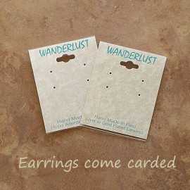Wanderlust Canoers On Lake Dangle Earrings-Peruv