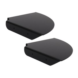 Fockety 2 Pcs Corner Shelf Wall Mount, Acrylic Quarter Round Floating Corner Shelves, Hanging Corner Wall Shelf Storage Display Organizer for Bedroom, Living Room, Kitchen