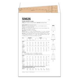 Simplicity Children's and Misses' Costume Sewing Pattern Kit, Code S9626, Sizes S - L/XS - XL, Multicolor