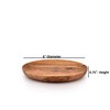Indus Lifespace Dinner Plate Acacia Wood Round Set of 4