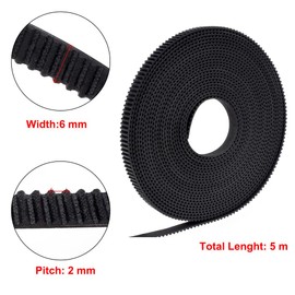 3D Printer Timing Belt 5M GT2 2mm pitch 6mm wide CNC Eewolf