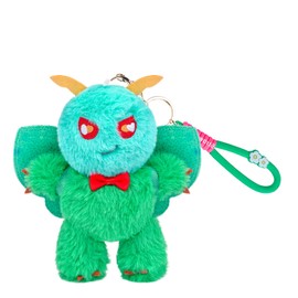 RLOMUTE 6.3 Inch Green Emerald Moth Mothman Keychain Plush Toy Bag pendant Stuffed Animal Super Soft Cute Baby Cuddly for Birthday Party Companions Car Home Decor Collectible Gift for kids Christmas