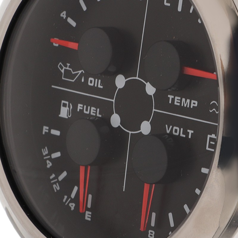 4in1 85mm Guage Multifunction Fuel Level Oil Pressure Water Temp