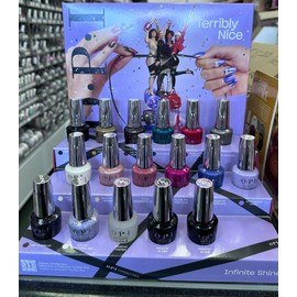 OPI HOLIDAY 2023 "Terribly Nice"  Infinite shine NEW 17pcs + Display