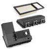 Air Filter Kit & Housing Cover Cap W/Clips For EZGO
