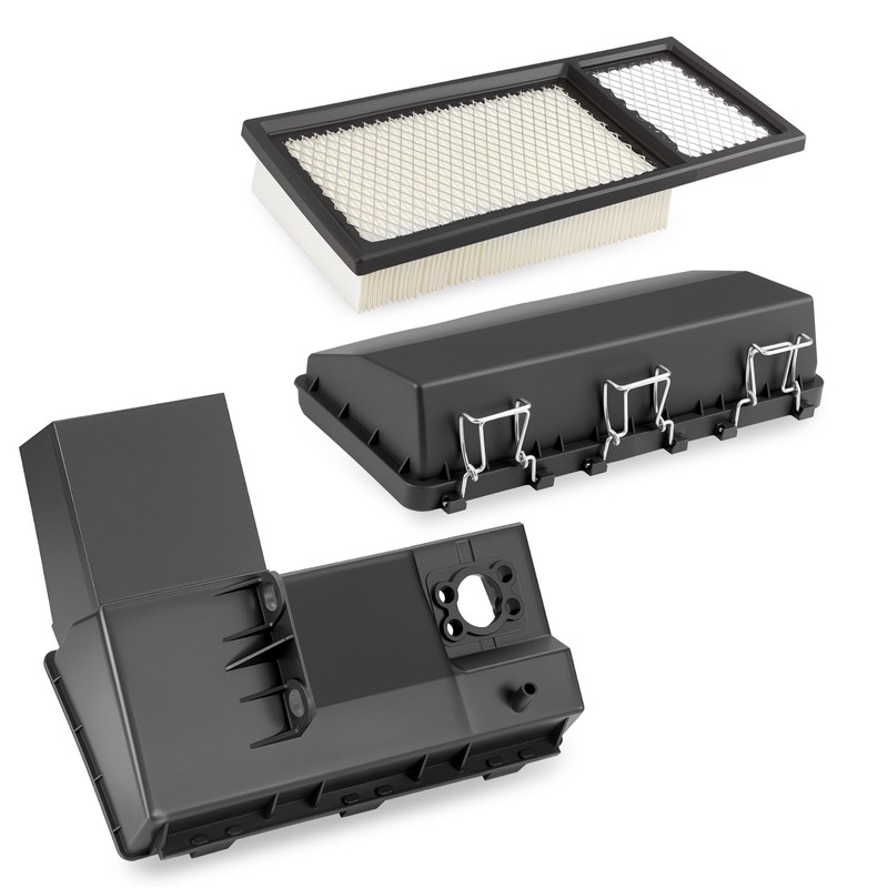 Air Filter Kit & Housing Cover Cap W/Clips For EZGO
