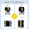 ANNA QUEEN Retro Cassette Tape Luggage Cover, Vintage Music Design